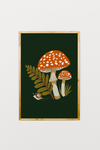 Green Mushroom Art