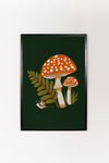 Green Mushroom Art