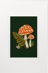 Green Mushroom Art