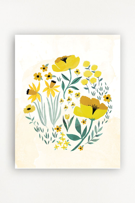 Buttercup Blossom Art Print - 11x14